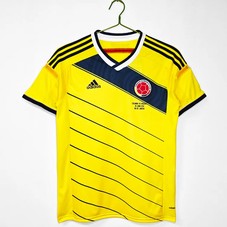 2014 Colombia home retro jersey.