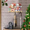 DIY Christmas Bear Diamond Painting Wooden Hanging Hooks