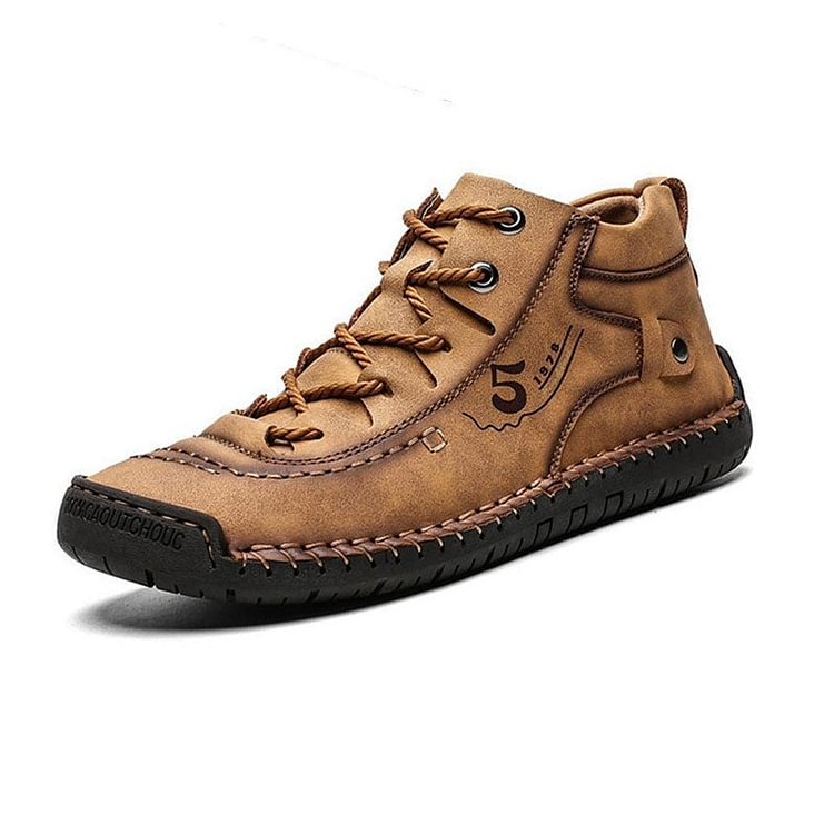 Outdoor Sport Men Boots High Quality Split Leather Ankle Lace-Up