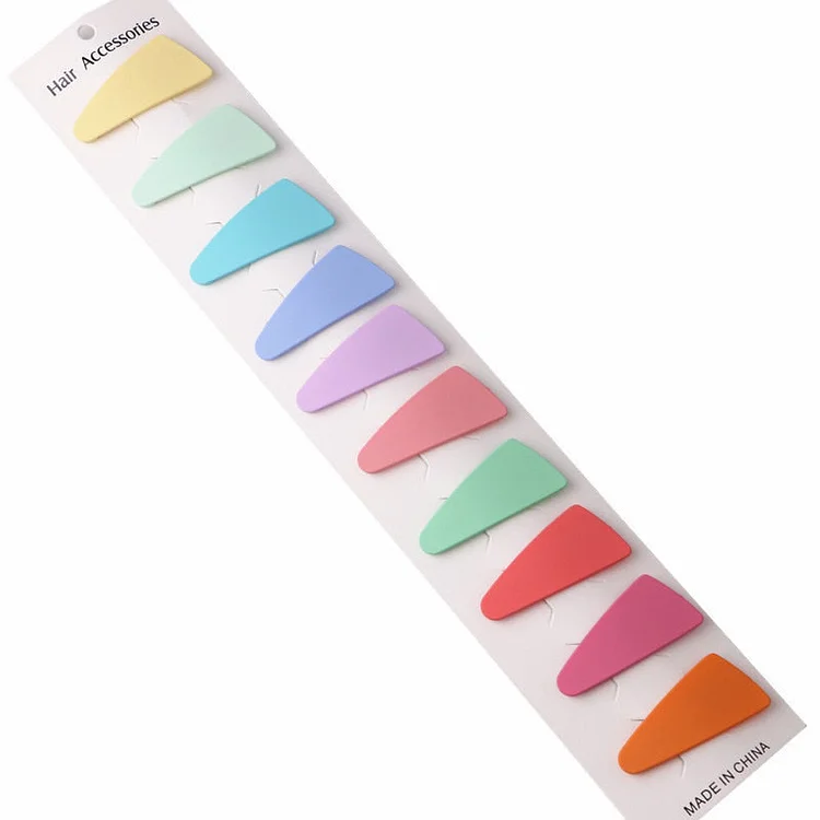 10pcs  Simple Candy Color Hairpins - Gotamochi Kawaii Shop, Kawaii Clothes