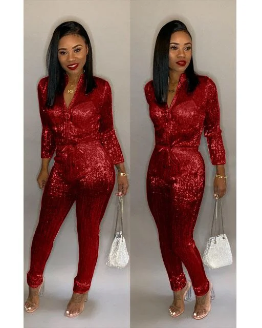 LAMBO SEQUINS JUMPSUIT