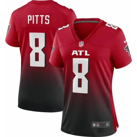 Women's Atlanta Falcons #8 Kyle Pitts  Red Vapor F.U.S.E. Limited Jersey