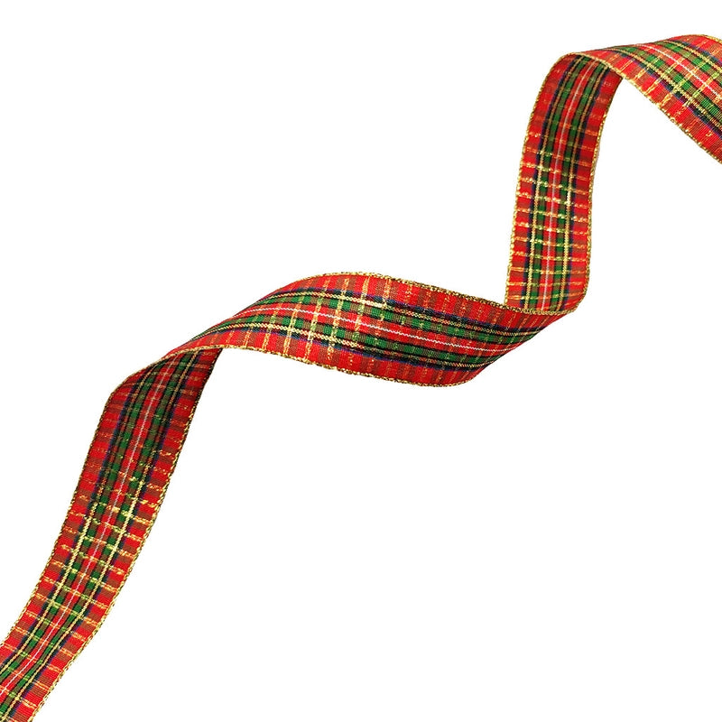 Christmas Decoration Plaid With Handmade Diy Flowers Gift Gift Box Packaging Christmas Tree Decoration