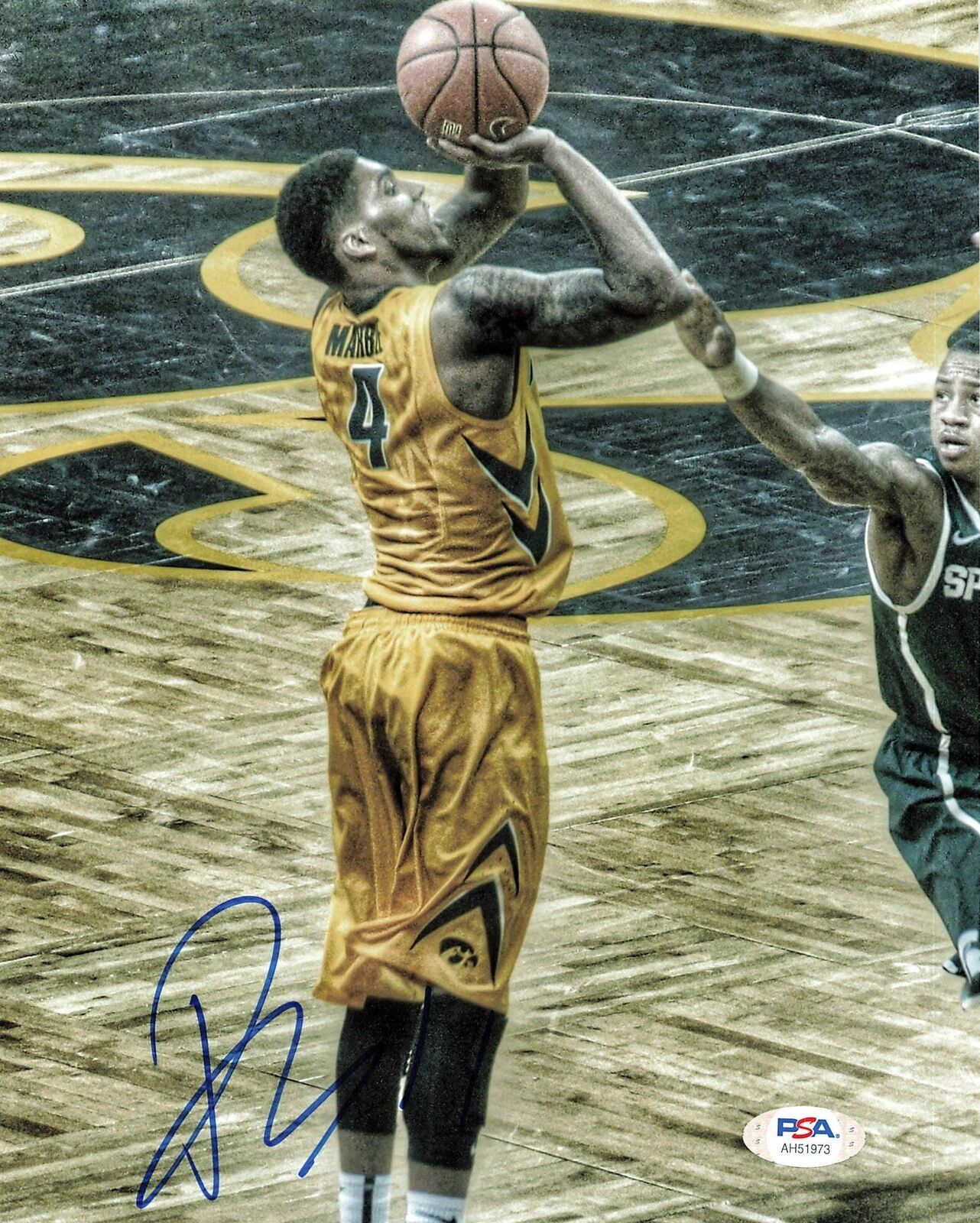 Devyn Marble signed 8x10 Photo Poster painting PSA/DNA Iowa Autographed