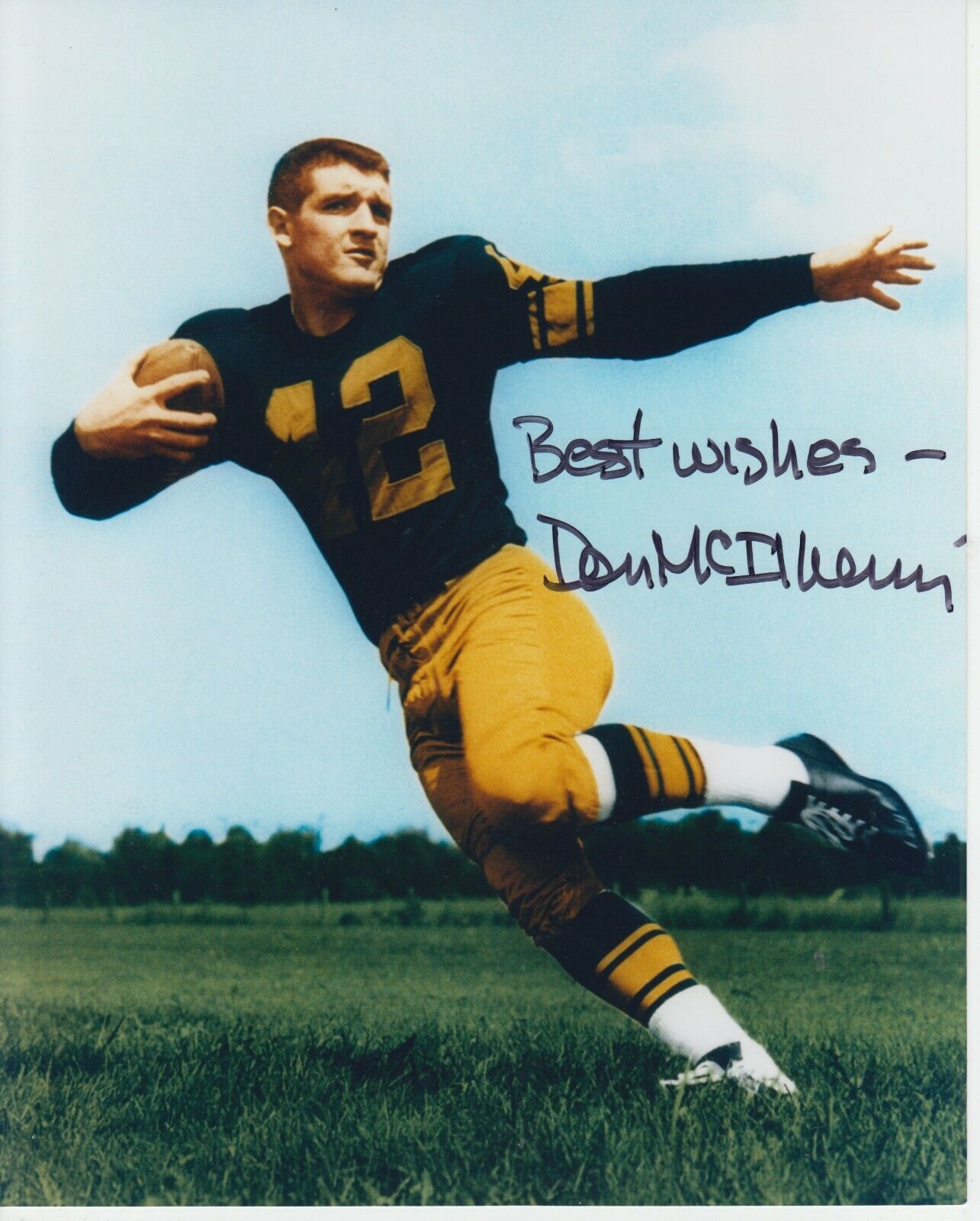 Don McIlhenny 8x10 Signed Photo Poster painting w/ COA Pittsburgh Steelers #1