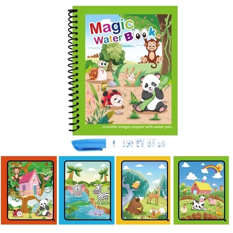 3 Pieces Painting Book Cartoon Letter Paper Toys