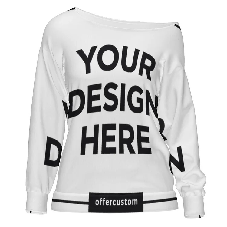 Personalized Design Women's MXLD137 Hatless Mid-Sleeve Sweatshirt ZQ