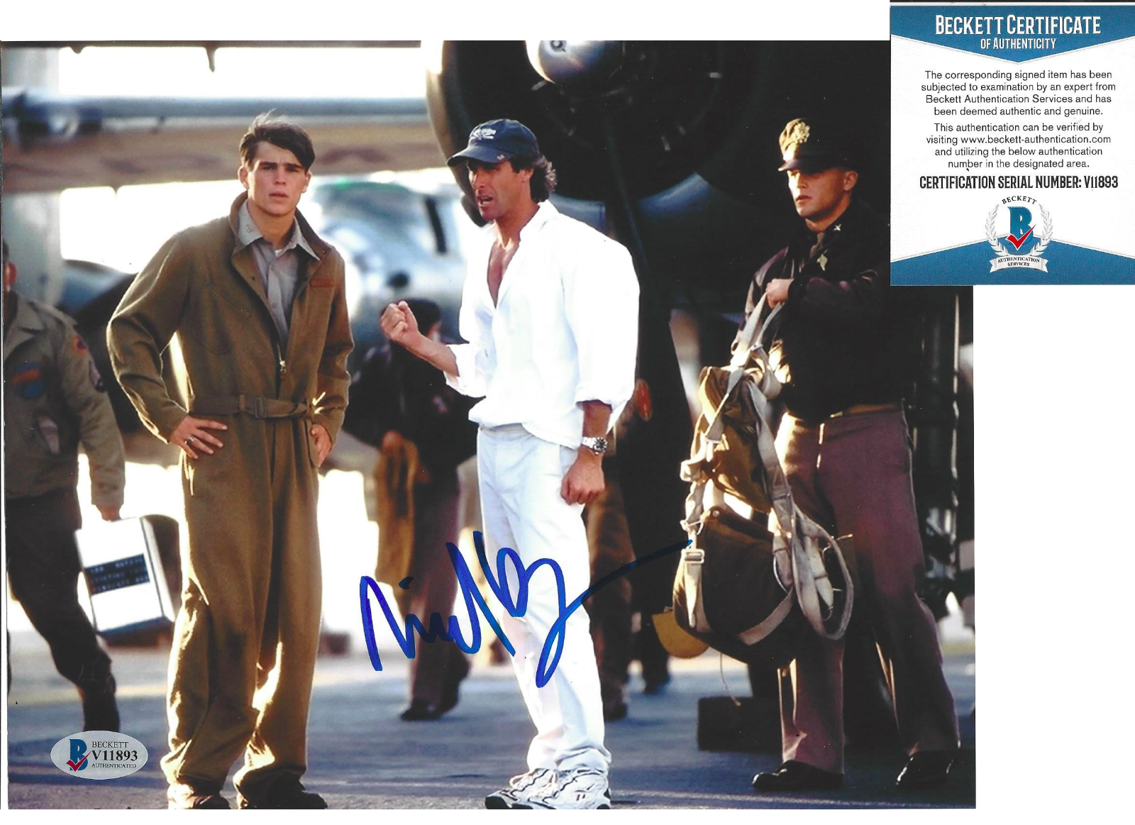 DIRECTOR MICHAEL BAY SIGNED AUTHENTIC 'PEARL HARBOR' 8X10 Photo Poster painting BECKETT COA BAS!