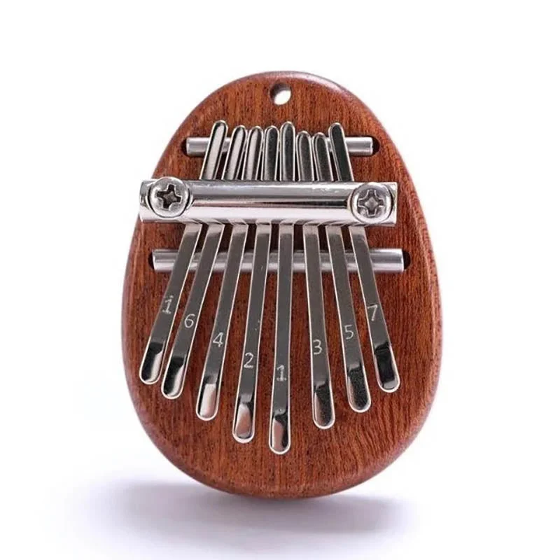 VigorDaily Mahogany Wood Mini Thumb Piano