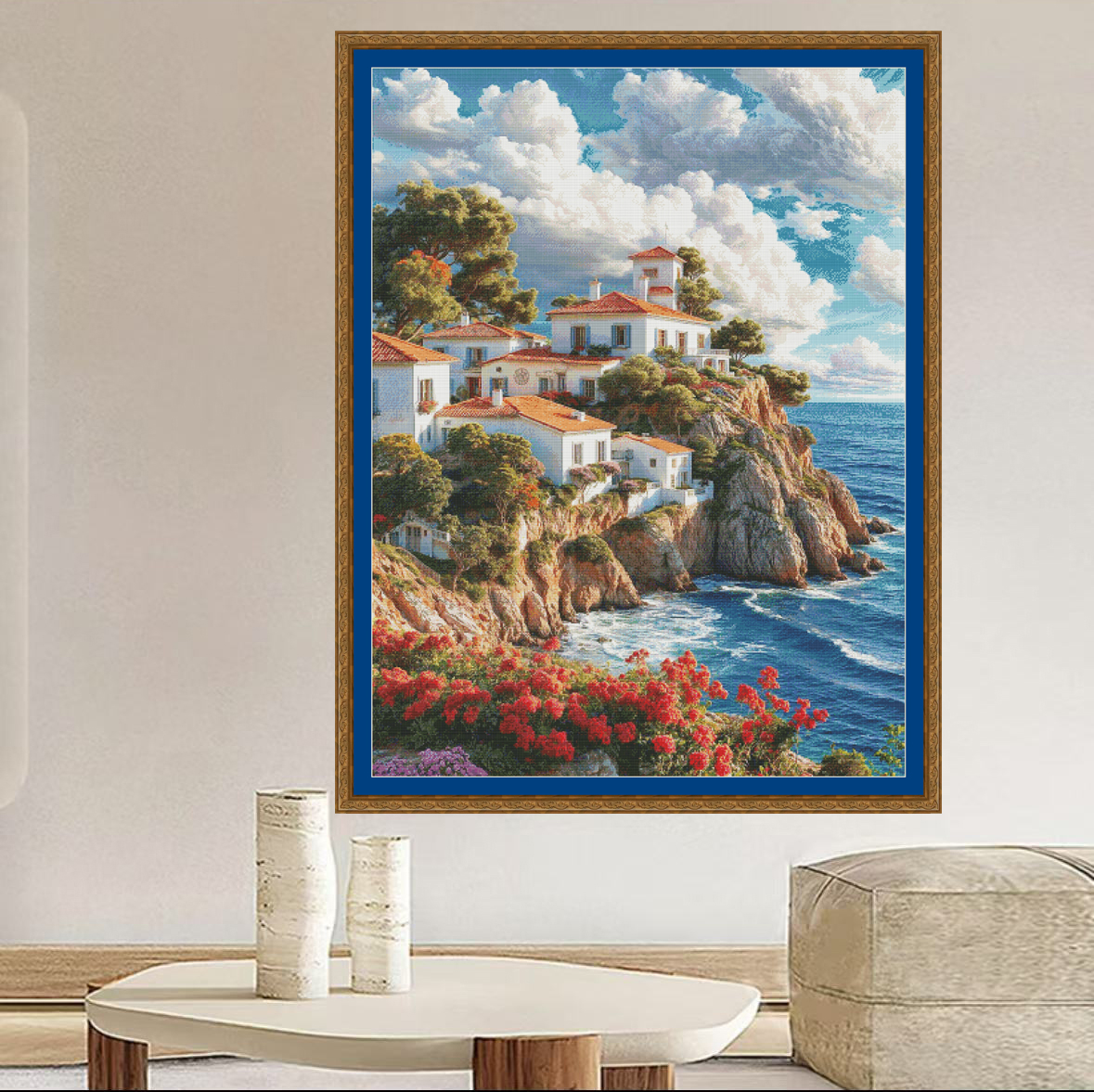 【ZZ6019- Coastline Scenery】 Painting Fairy Cross Stitch