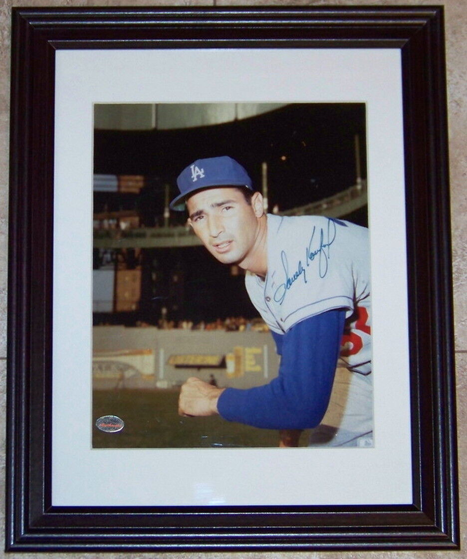 FLASH SALE! Sandy Koufax Signed Autographed Framed 8x10 Baseball Photo Poster painting SGC COA!