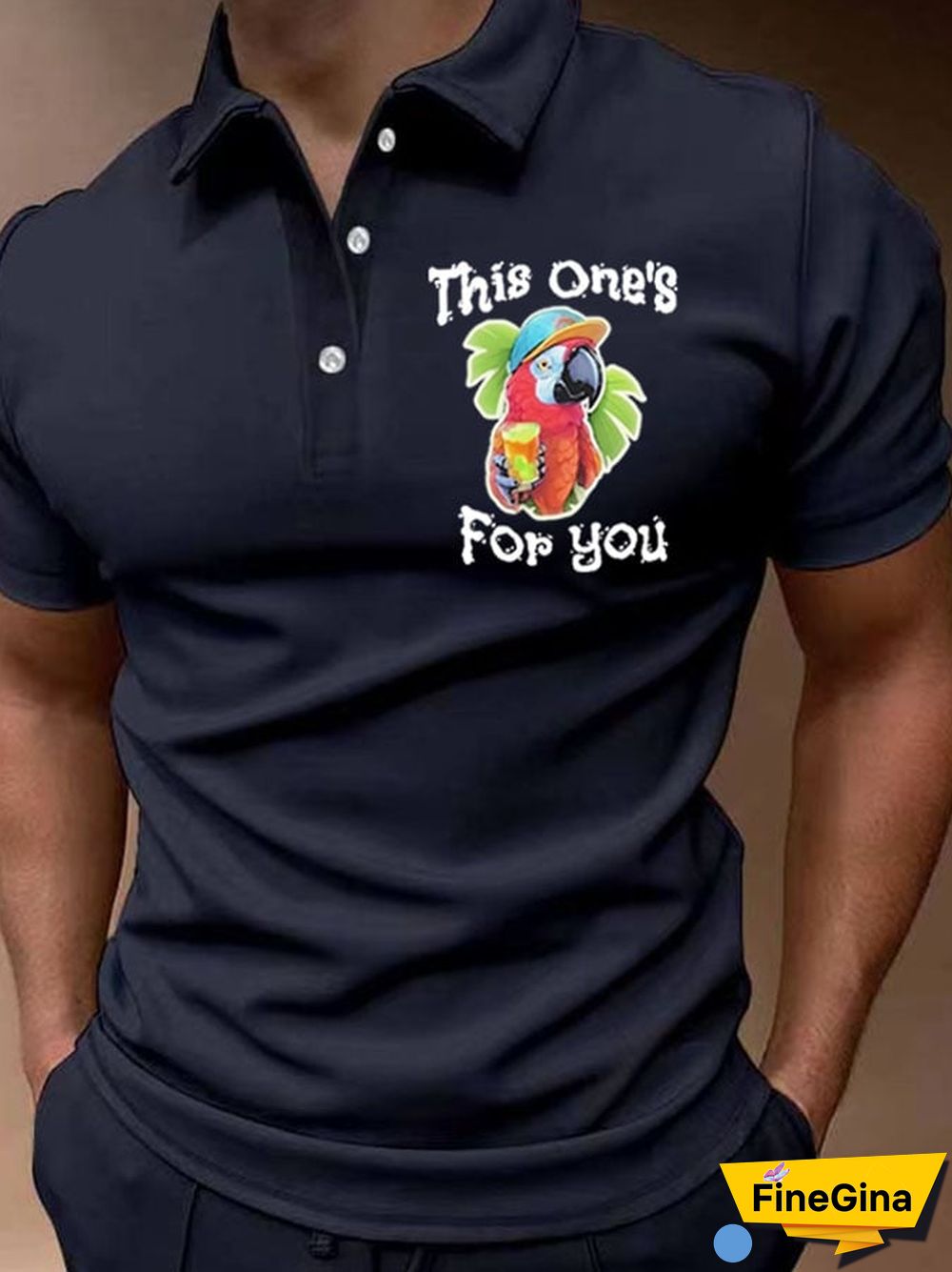 Men's This One's For You Printed POLO Shirt