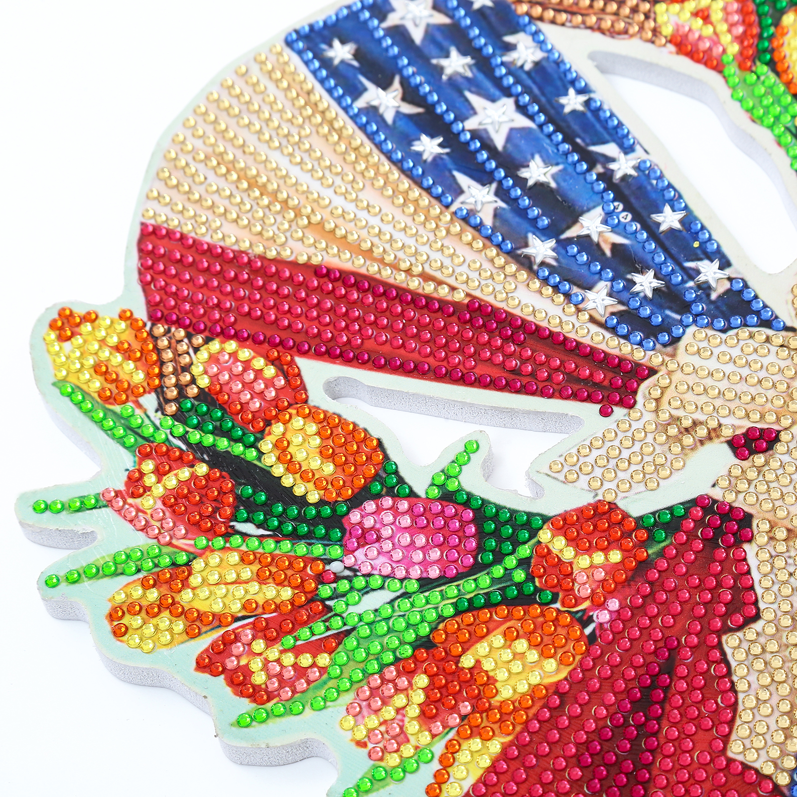 Independence Day Wreath - 5D DIY Craft Decoration - 23*23CM от Peggybuy WW