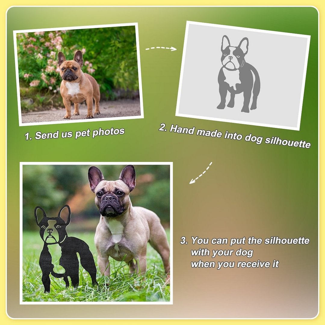 Customize Your Unique Metal Dog Silhouette