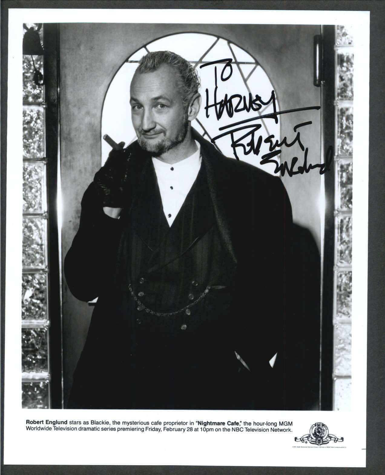 Robert Englund - Signed Autograph Movie Still - Nightmare Cafe - Elm Street