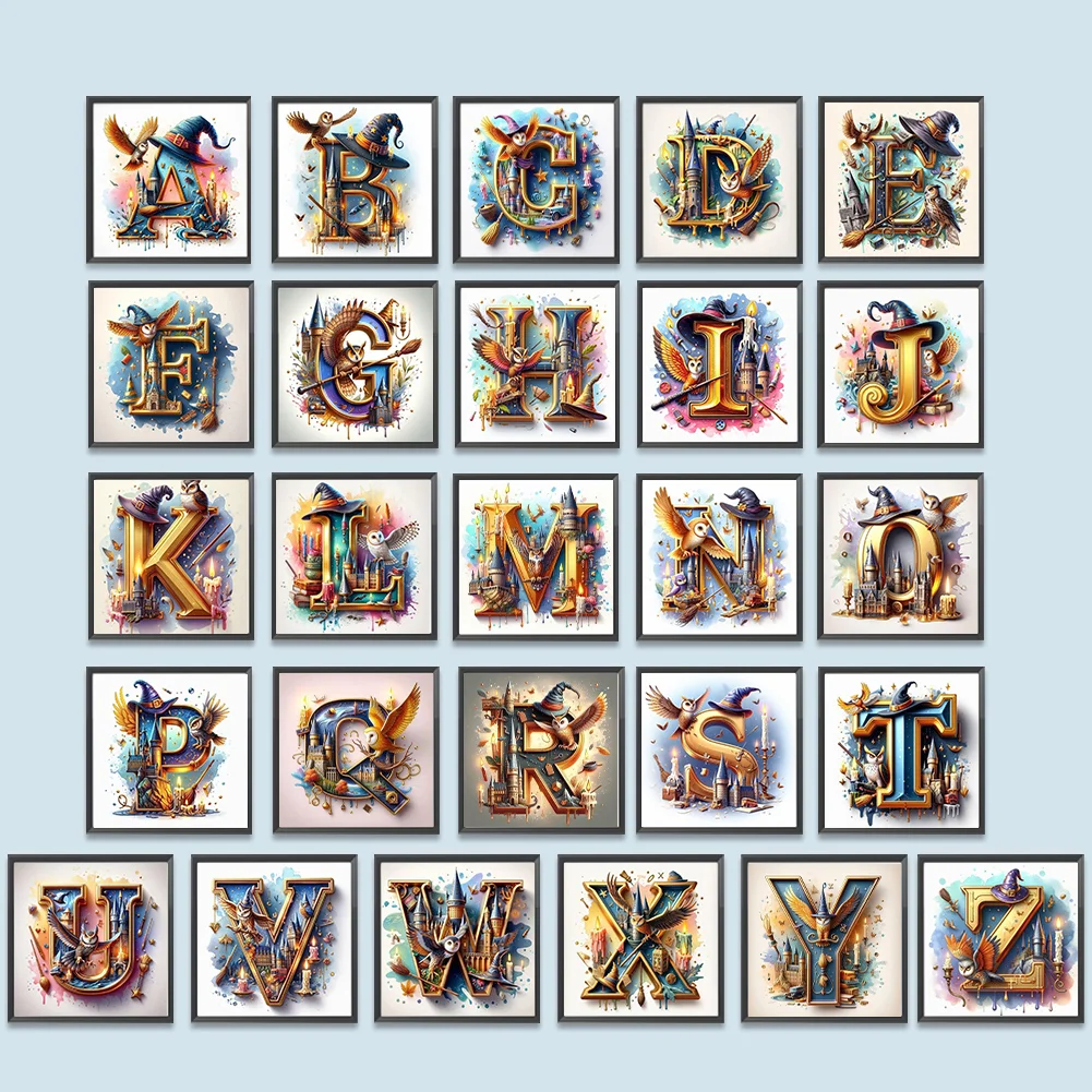 Diamond Painting - Full Square Drill - Harry Potter Letters(Canvas|35*35cm)