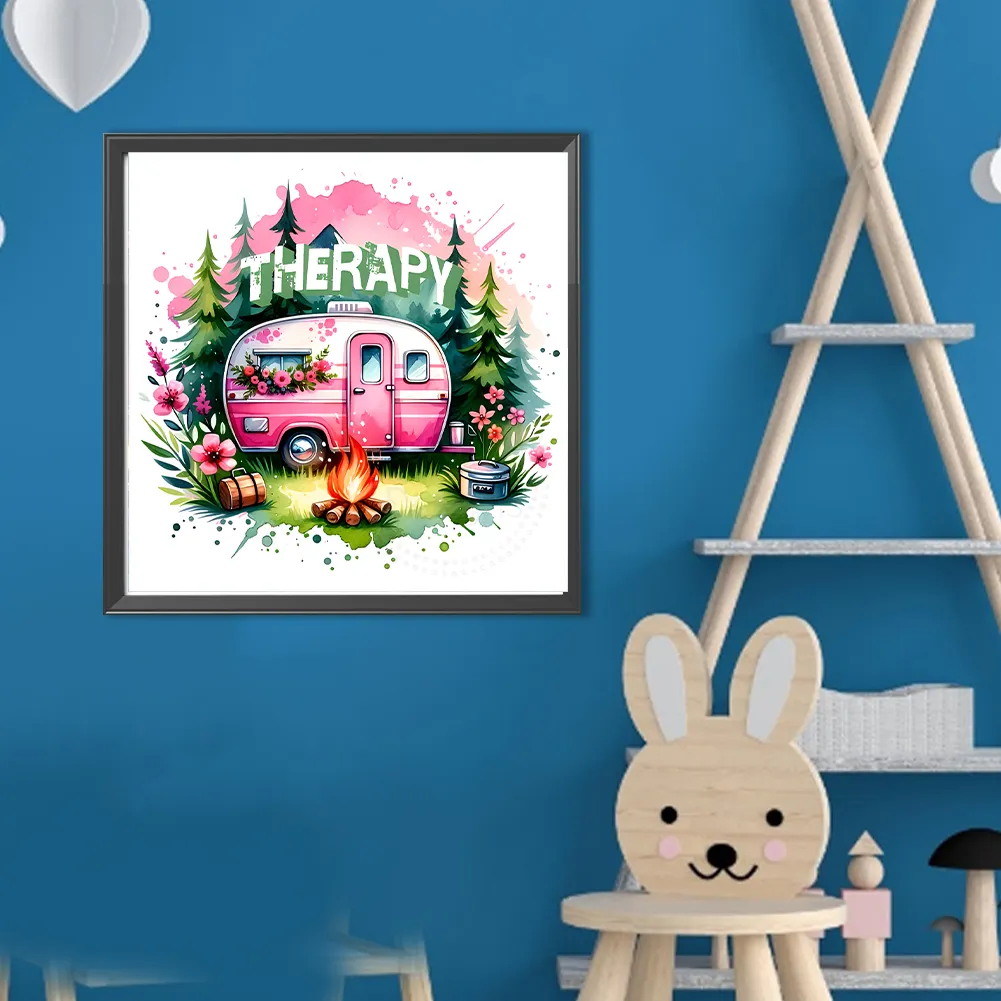 Diamond Painting - Full Round Drill - Campervan(Canvas|40*40cm)
