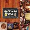 [Big Size]Welcome To Our Backyard Bar - Vintage Metal Signs - 30*40cm - Warning