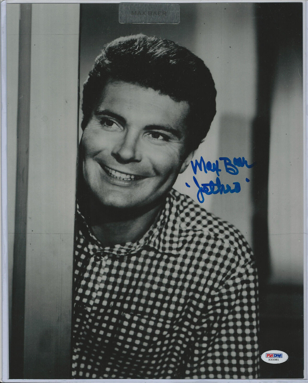 Max Baer Autograph 11x14 Photo Poster painting Leaf Pop Century PSA/DNA Beverly Hillbillies