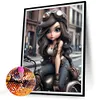 >SALE<5D DIY Full Round Drill Diamond Painting Girl Kit Home Decor Art Craft 30x40cm