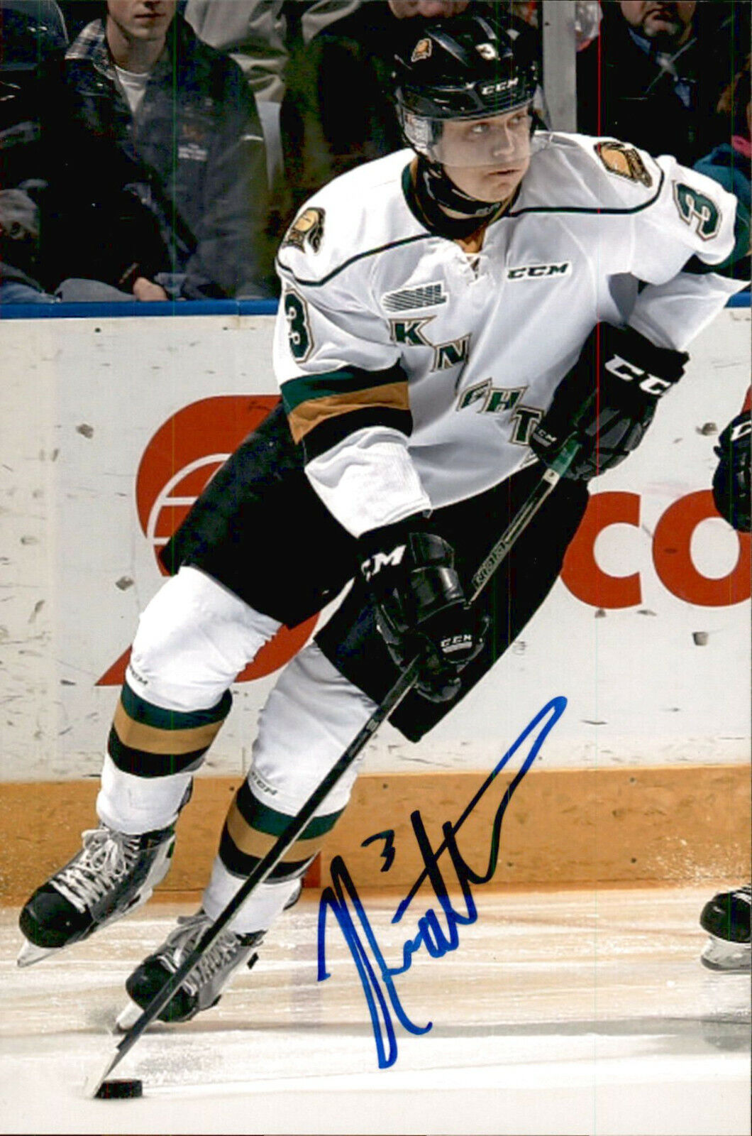 Nicolas Mattinen SIGNED autograph 4x6 Photo Poster painting LONDON KNIGHTS / TORONTO MAPLE LEAFS