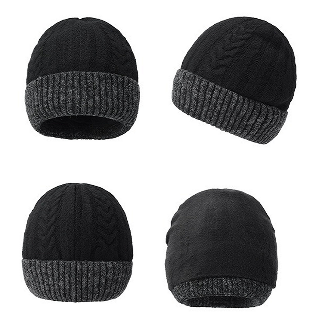 Unisex Winter Cable Knit Beanie Hat Stylish And Warm Headwear-inspireuse