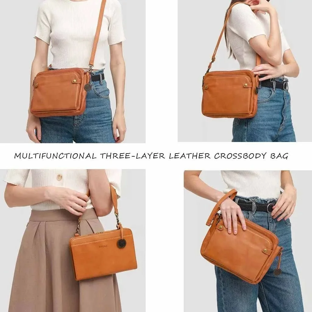 🔥Crossbody Leather Shoulder Bags and Clutches-BUY 2 FREE SHIPPING