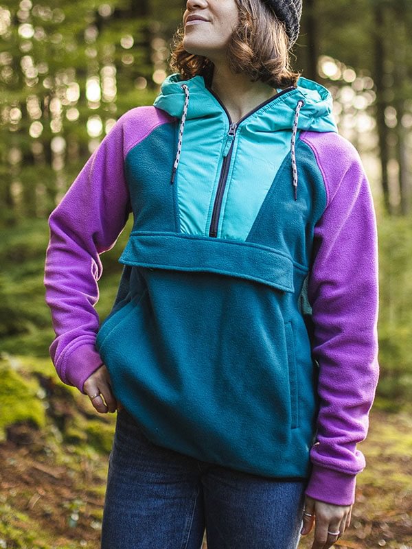 Hiking outdoor recycled cotton women's hoodie