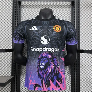 2024/2025 Player Version Manchester United Special Edition Black and purple Football Shirt 1:1 Thai Quality