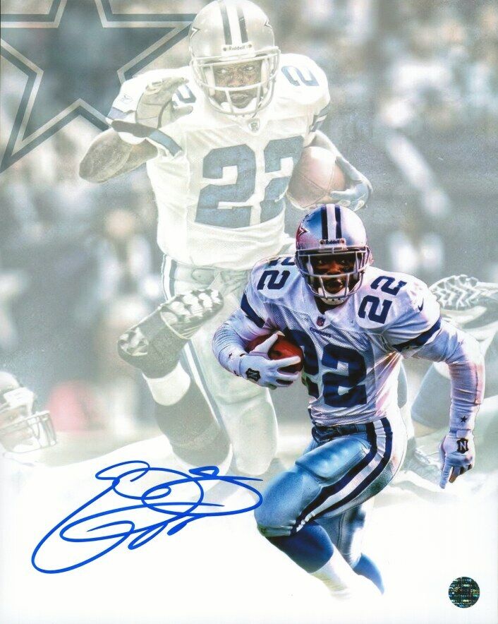 EMMITT SMITH - NFL Autographed Original 8x10 Photo Poster painting LOA TTM