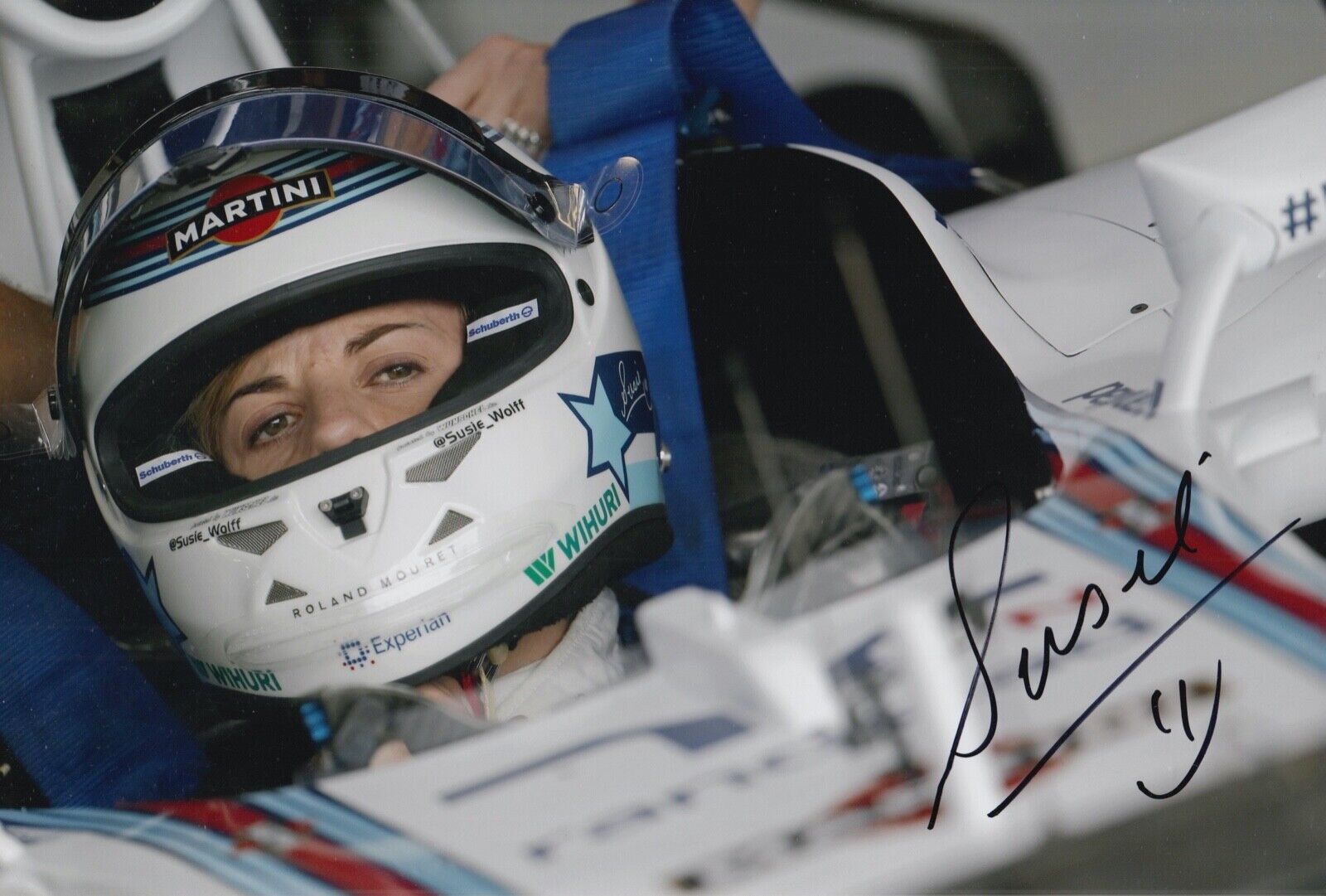 Susie Wolff Hand Signed 12x8 Photo Poster painting F1 Autograph Williams 3