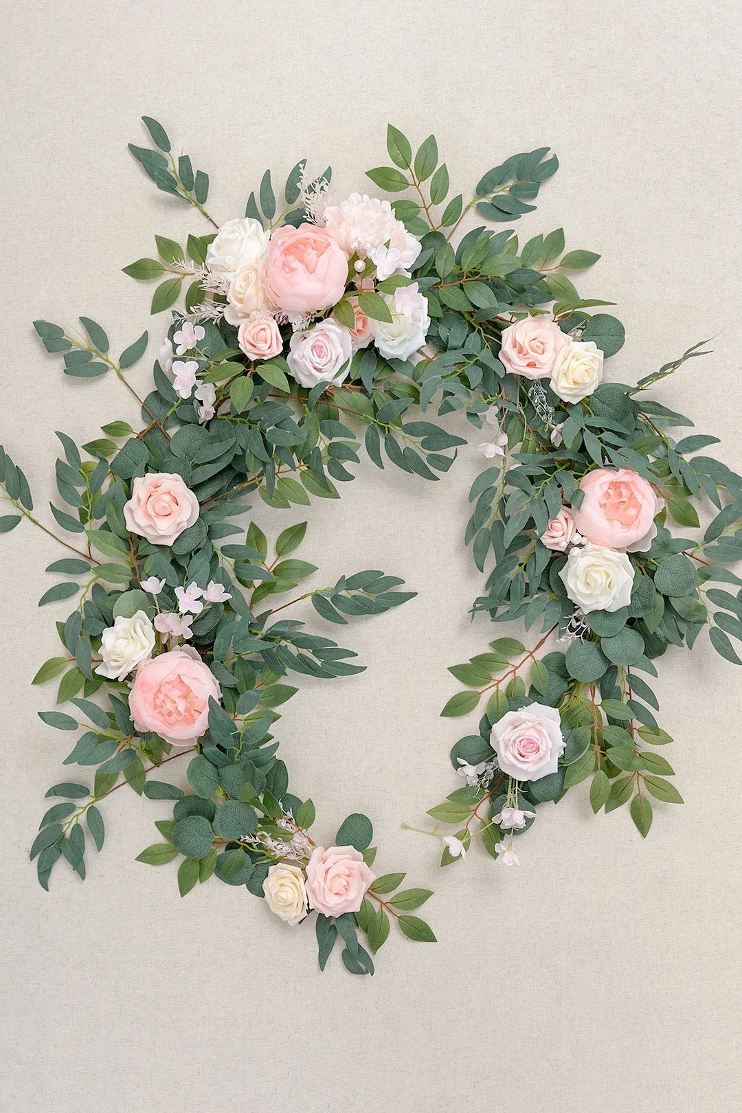 6ft Flower Garland in Blush & Cream