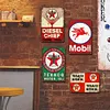 4PCS Gas Oil - Metal Tin Signs Set(8*12Inch/12*16Inch) - Garage