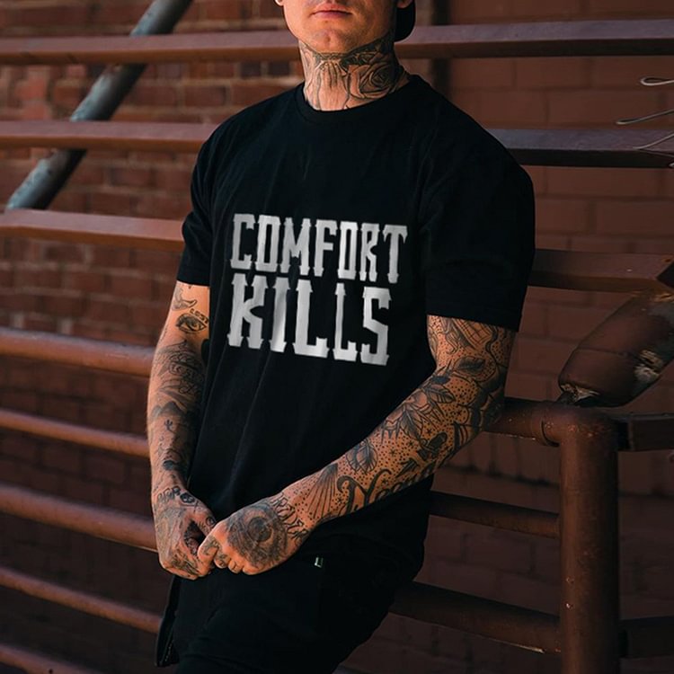 BrosWear Comfort Kills Print Short Sleeve T-Shirt