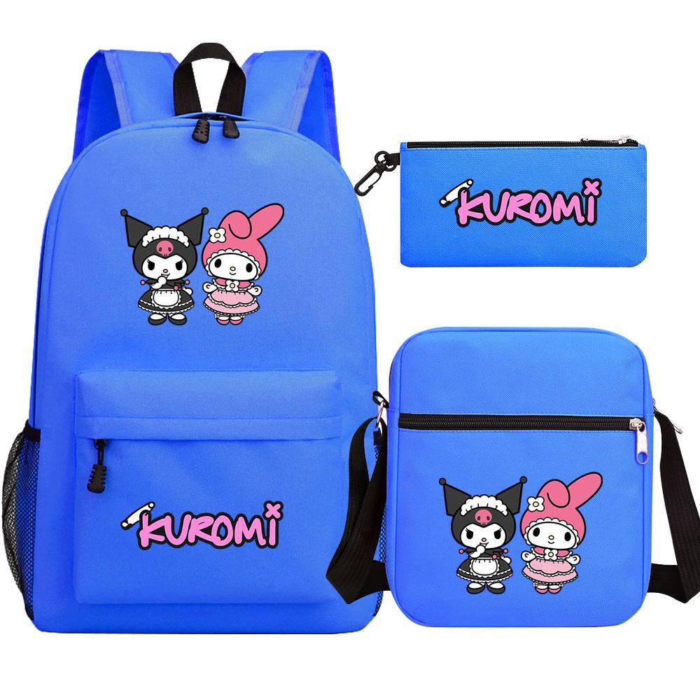 Mayoulove Kuromi Backpack Large Capacity Cute Design for School and Everyday Use-Mayoulove