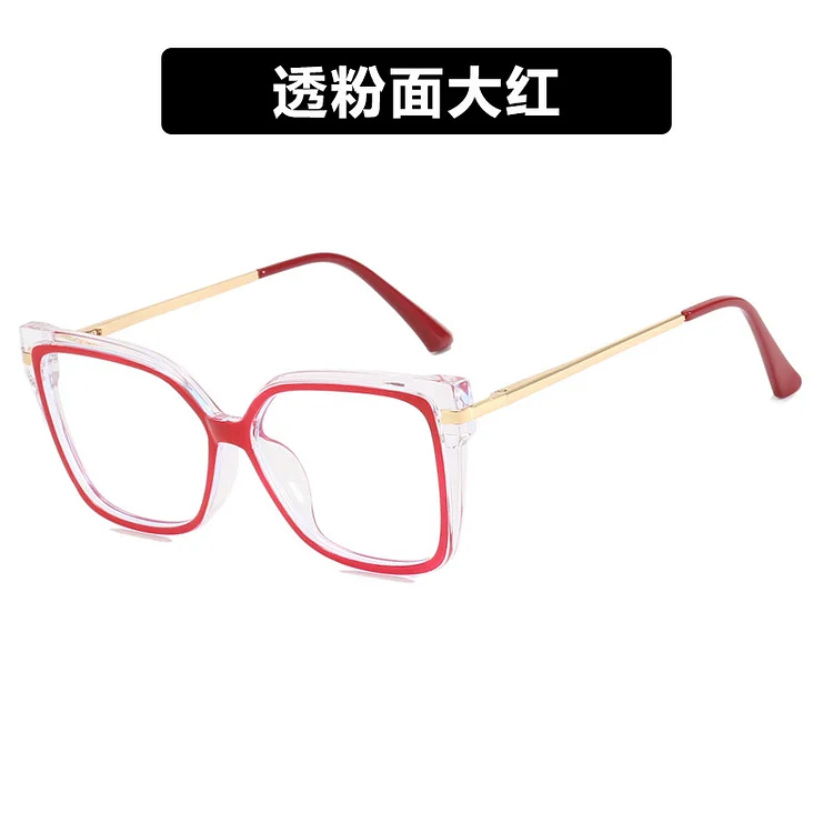 Leopard Print Eyeglass Frame Trend Square Frame Flat Lens 2024 New Women's Anti Blue Light Glasses Computer Goggles