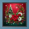 Diamond Painting - Full Round Drill - Christmas Poinsettia(Canvas|30*30cm)