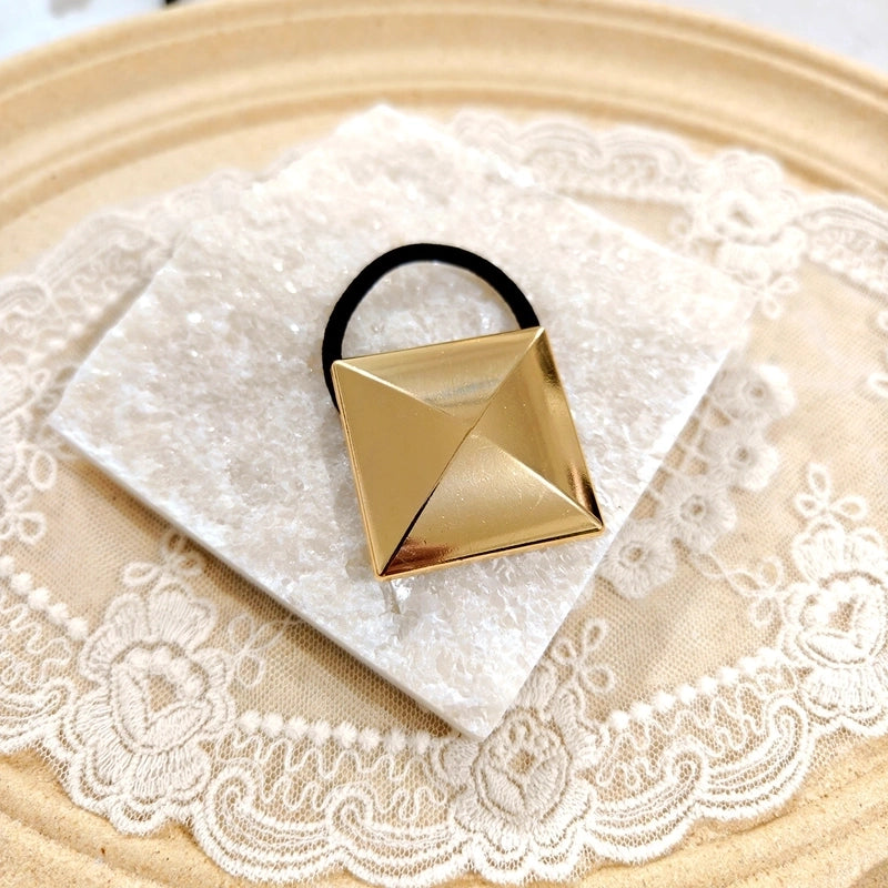 Women’s Casual Minimalist Solid Color Metal Plating Hair Tie