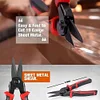 5 in 1 Combination Pliers Kit - Portable All Purpose Multifunctional Plier Tool | Anti Slip Handle Interchangeable Plier for Efficient Repairers Steel Wire Rope Iron Wires
