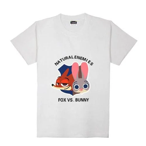 XS-XL Lovely Fox Nick Rabbit Judy Couples T-Shirt SP165714