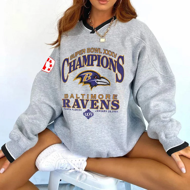 Baltimore Ravens V-neck Pullover Sweatshirt