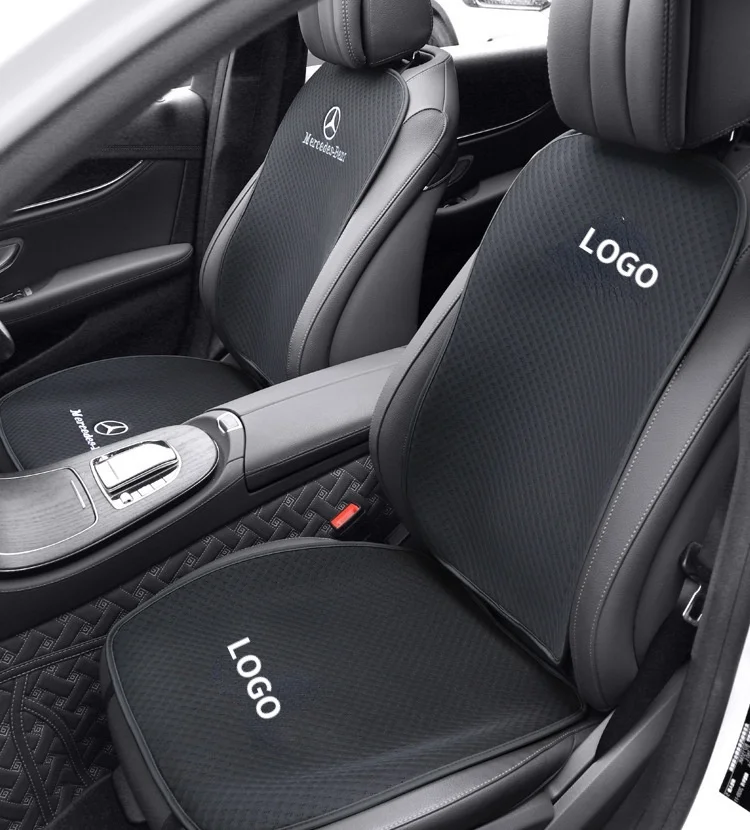 Car Breathable Insulated Ice Silk Seat Cushion Backrest Set