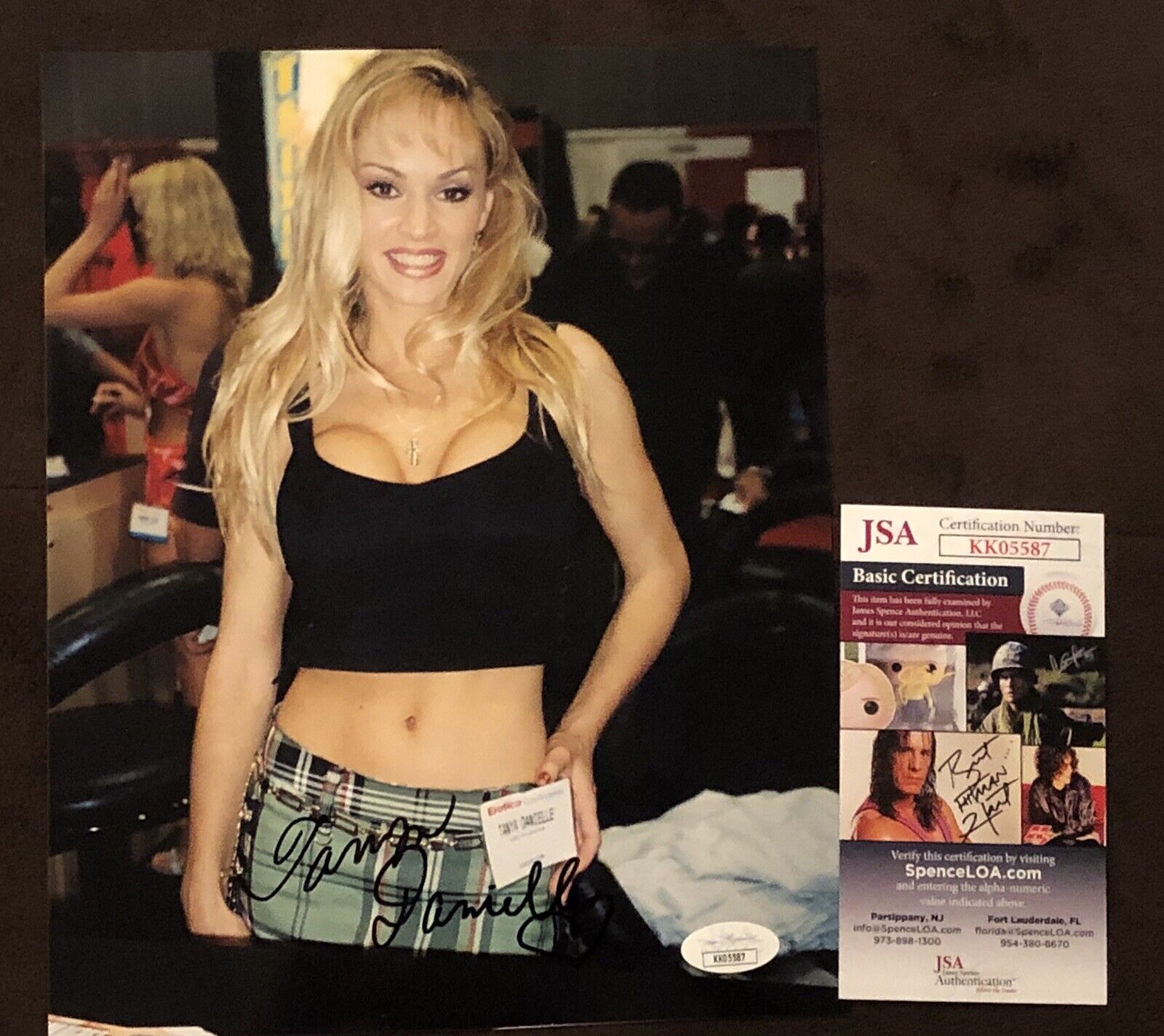 Tanya Danielle Signed 8x10 Photo Poster painting ADULT STAR AUTOGRAPH Vivid Candid JSA