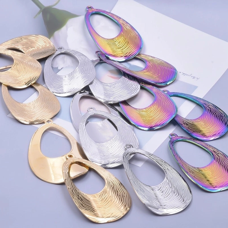 1 Piece 304 Stainless Steel Geometric Pendant