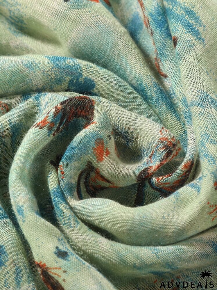 Butterfly Print Scarf