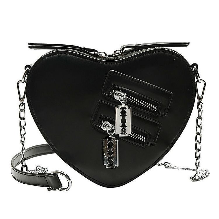 Heart Shaped  Zipper  Bag