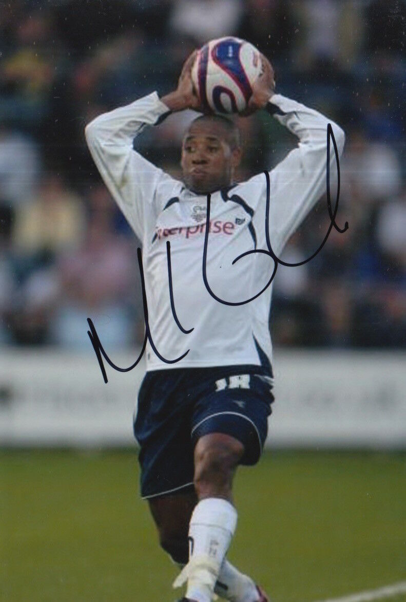 PRESTON NORTH END HAND SIGNED MATT HILL 6X4 Photo Poster painting.