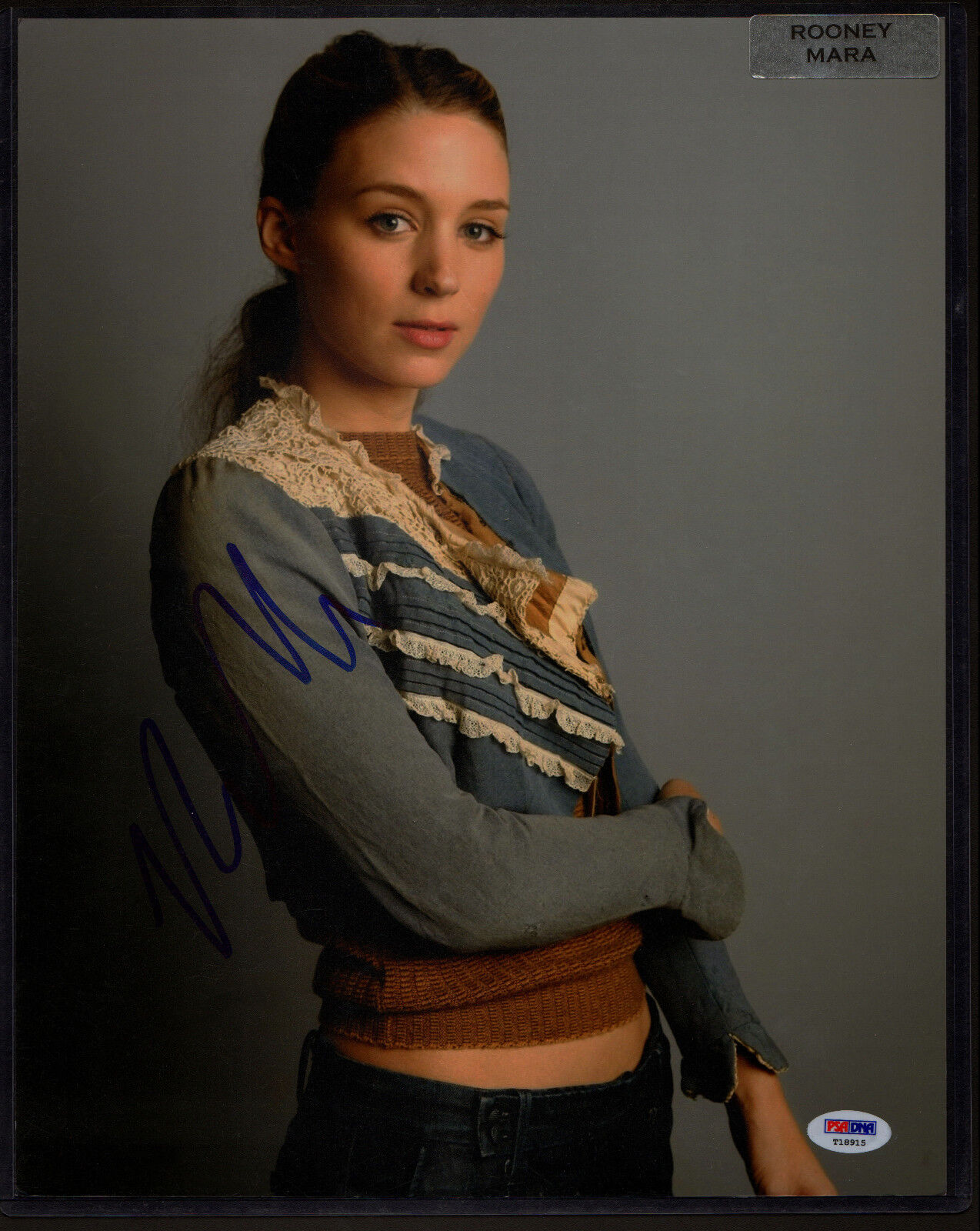 Rooney Mara 2014 Leaf Pop Century Signed Autograph 11x14 Photo Poster painting PSA/DNA Actress