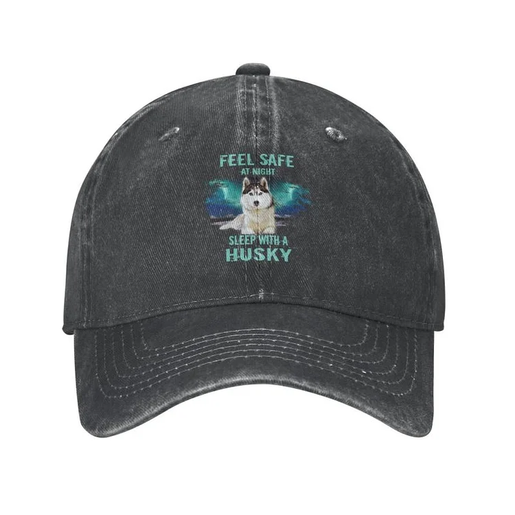 Punk Unisex CottonSiberian Husky Baseball Cap Adult Naughty Pet Dog Owner Gift Adjustable Dad Hat Men Women Hip Hop