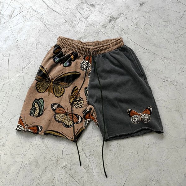 Men's Butterfly Patch Print Shorts